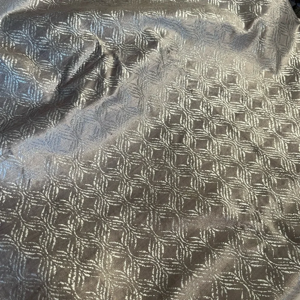 Elegant Silver Patterned Curtains set of 4
